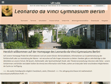 Tablet Screenshot of leonardo-da-vinci-gymnasium.de